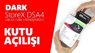 DARK DSA4 USB 30 Disk Dönüştürücü Kutu Açılışı [upl. by Lindi]