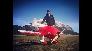 Gernot Bruckmann amp Gee Bee R2  test amp calibration flight [upl. by Doxia]