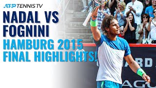 Rafa Nadal vs Fabio Fognini Gripping Hamburg 2015 Final  Classic Tennis Highlights [upl. by Oigaib430]