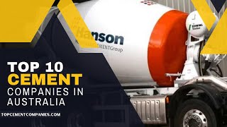 Top 10 Cement Companies in Australia [upl. by Halland604]