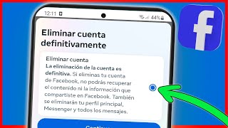 Cómo ELIMINAR CUENTA DE FACEBOOK 2024 [upl. by Nattie500]