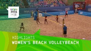 Womens Beach Volleyball Round of 24  Highlights  Nanjing 2014 Youth Olympic Games [upl. by Dugan]