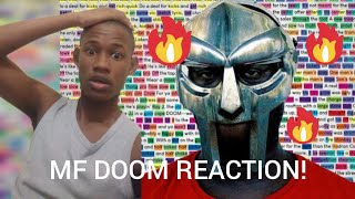 MF DOOM  Gazzilion Ear REACTION [upl. by Anesusa]