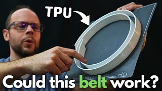 Can you 3D print a functional lathe belt from TPU [upl. by Bannister390]