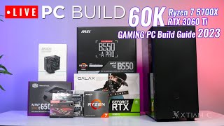 LIVE Streaming Building PHP 60K Ryzen 7 5700X  RTX 3060 Ti Gaming PC inside CM MasterBox MB600L V2 [upl. by Ellerahc361]