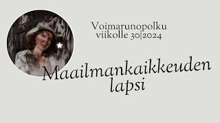 Voimarunopolkujen lakaisukalenteri viikolle 30  2024 [upl. by Eineeuq]