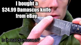 I bought a 2499 Damascus Knife From Ebay I Couldnt Believe What I Received [upl. by Baudelaire]