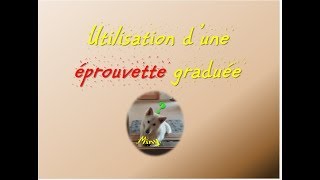 Mesure dun volume sur une éprouvette graduée [upl. by Amandy763]