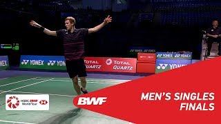 F  MS  KIDAMBI Srikanth IND 3 vs Viktor AXELSEN DEN 2  BWF 2019 [upl. by Anuahc527]