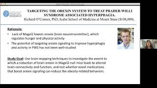 TARGETING THE OREXIN SYSTEM TO TREAT PRADERWILLI SYNDROME ASSOCIATED HYPERPHAGIA [upl. by Iilek905]