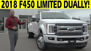 2018 Ford F450 Limited Dually Diesel 4x4  FIRST LOOK [upl. by Samot]