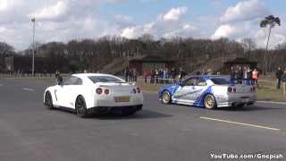 Nissan GTR Switzer P800 vs Skyline R34 Mines Stage II 700 HP [upl. by Ludvig]