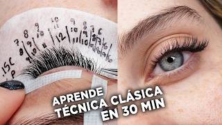 Tutorial Completo de Extensiones de Pestañas Técnica Clásica o 1x1 2024 [upl. by Cleopatre]