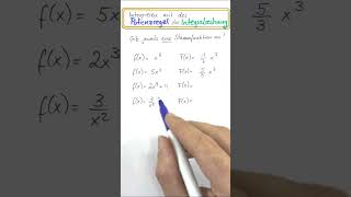 Potenzregel der Integration 4 einfache Beispiele schnell erklärt 🚀 [upl. by Mosi]