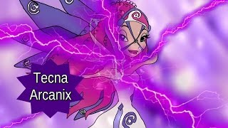 Winx Club  Tecna Arcanix Full TransformationFanArtAnimation [upl. by Bove154]