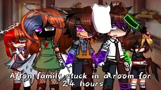 Afton Family stuck in a room for 24 hours Gacha club FNAF [upl. by Burra621]