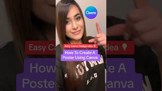 Easy Canva Poster Design Idea💡canvatips canvatutorial [upl. by Kali]