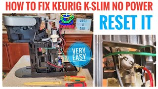 How To Fix Keurig KSlim Coffee Maker No Power RESET IT [upl. by Sitoiyanap]