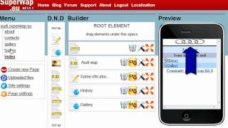 SuperWapEu  wap site builder mobile site creator [upl. by Nikolai]