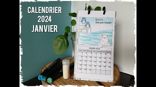 Calendrier 2024  Janvier [upl. by Inattirb544]