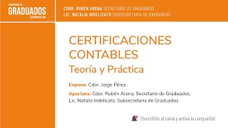 Certificaciones Contables  Económicas UBA [upl. by Nuncia832]