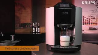 KRUPS EA9010  How To Make A Flat White [upl. by Riggs]