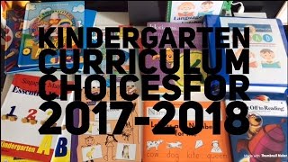 Homeschool Curriculum choices for Kindergarten 20172018 [upl. by Fortin]