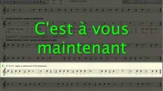 Apprendre le solfège  rythme 1b  pratiquermp4 [upl. by Hazlett]