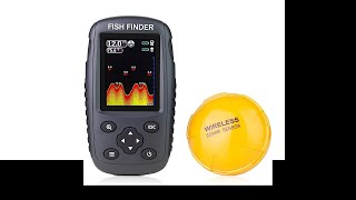 Venterior Portable Rechargeable Fish Finder Wireless Sonar Sensor Fishfinder Depth Locator with Fis [upl. by Nahtanha]