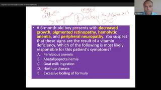 Abetalipoproteinemia and malabsorption syndrome USMLE Step 1 [upl. by Nekial]