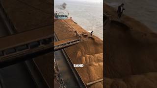 Why Are Ships Filled With Sand🤔  Sand Transport in Ship shorts youtubeshorts [upl. by Ulysses]