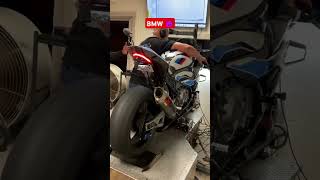 BMW M1000rr Dyno test 🔥 max power shortvideo bmwmotorrad shortsfeed bikelife bmwm1000rr [upl. by Nodnarg]