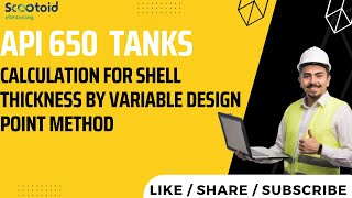 Calculation for Shell thickness by variable Design Point Method  API 650 Tanks [upl. by Teyugn278]