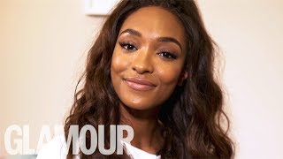 Jourdan Dunn Whats Inside Her Bag  Glamour UK [upl. by Ecnahs]