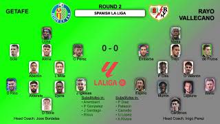 Spanish La Liga Games Formations and Statistics Round 2 [upl. by Ahsiekat]