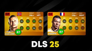 DLS 25  Top 30 Best Players In Dream League Soccer 2025 🔥😱 [upl. by Einahpit]