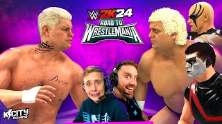 WWE 2k24 Cody Rhodes Family Gauntlet Road to WrestleMania 40 [upl. by Yenahpets498]