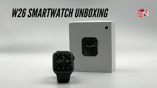 W26 Smartwatch Unboxing amp Review  Apple Watch Copy W34 Upgrade [upl. by Aronos469]