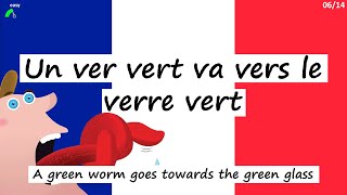 🇫🇷 French TONGUE TWISTERS for beginners  VIRELANGUES en Français 😜🤪😜 🇫🇷 [upl. by Chin273]