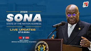 State of the Nation Address 2024 President AkufoAddo Speaks [upl. by Adnirem316]