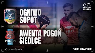 Ogniwo Sopot  MKS Pogoń Awenta Siedlce  Ekstraliga Rugby na żywo od 1550 [upl. by Anihpesoj]