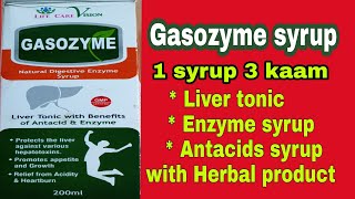 3 in 1 syrup with benefits of Liver tonicEnzyme and Antacid Gasozyme syrup review [upl. by Kurtz]