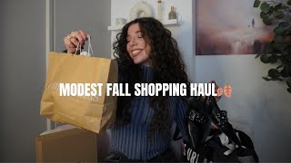 Modest fall shopping haul [upl. by Onairelav]