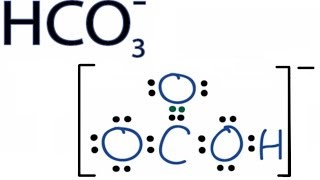 HCO3 Lewis Structure How to Draw the Lewis Structure for HCO3 [upl. by Oleusnoc]