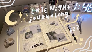 journal with me 03 🌙  late night journaling session [upl. by Greabe]