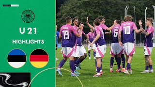 Adeyemi amp Co sweep Estonia away  Estonia vs Germany 110  Highlights  Under21 EURO Qualifier [upl. by Roybn]