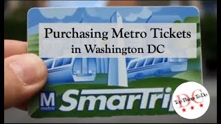 How to Purchase Metro Tickets in Washington DC [upl. by Keli]