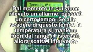 Termostato con LM35 PIC16F877A e Display LCD [upl. by Anaira]