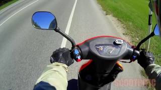 Baotian BT50QT9 Speed TEST2 Scootrific [upl. by Akin]