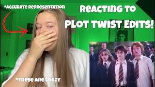 reacting to plot twist edits [upl. by Hanford]